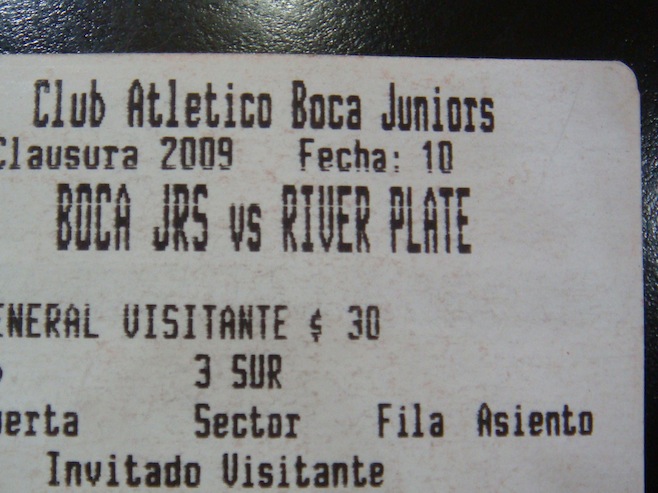 AR Superclasico Ticket